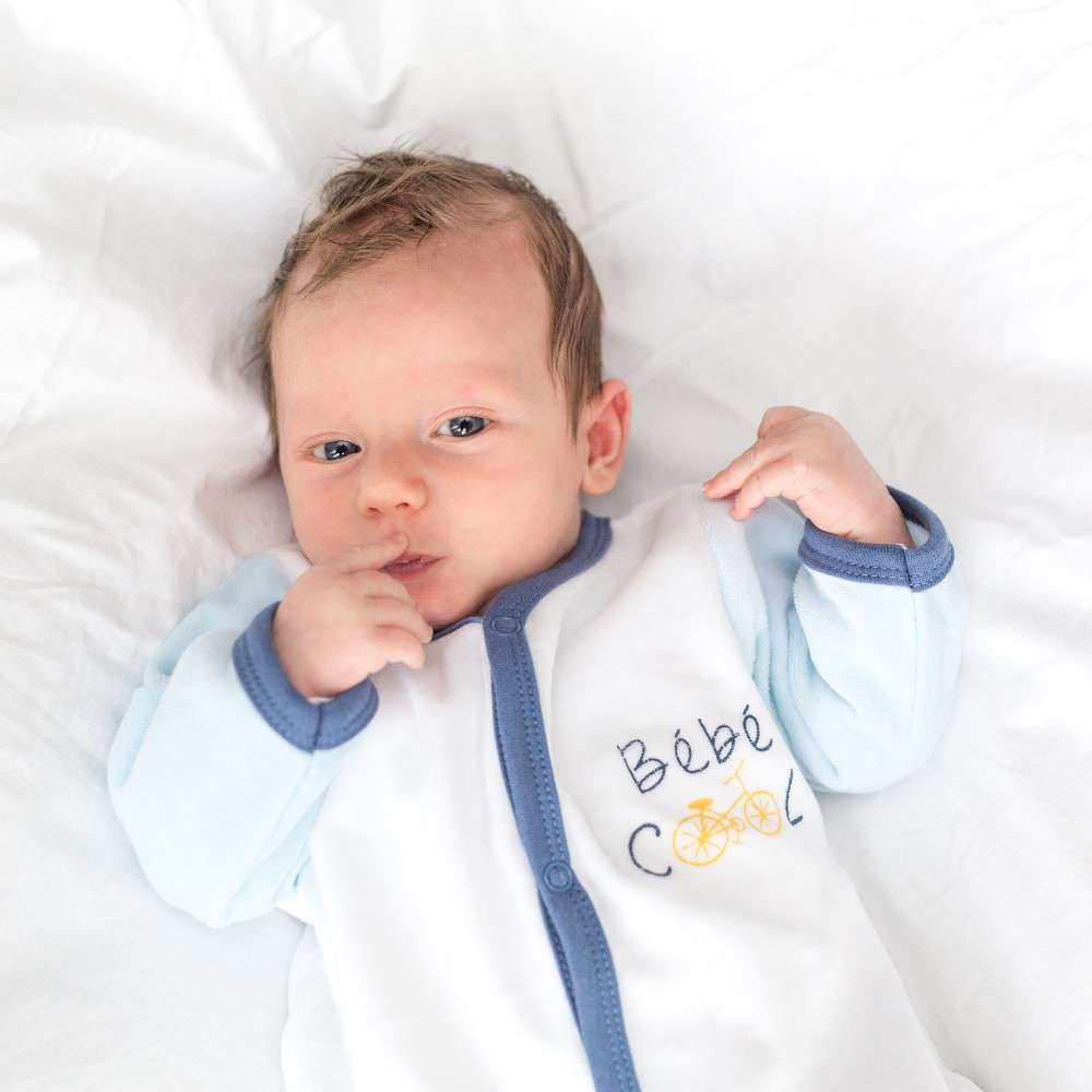Pyjamas In Soft Velvet With A Bicycle Pattern And Shades Of Blue Pyjamas In Soft Velvet With A Bicycle Pattern And Shades Of Blue