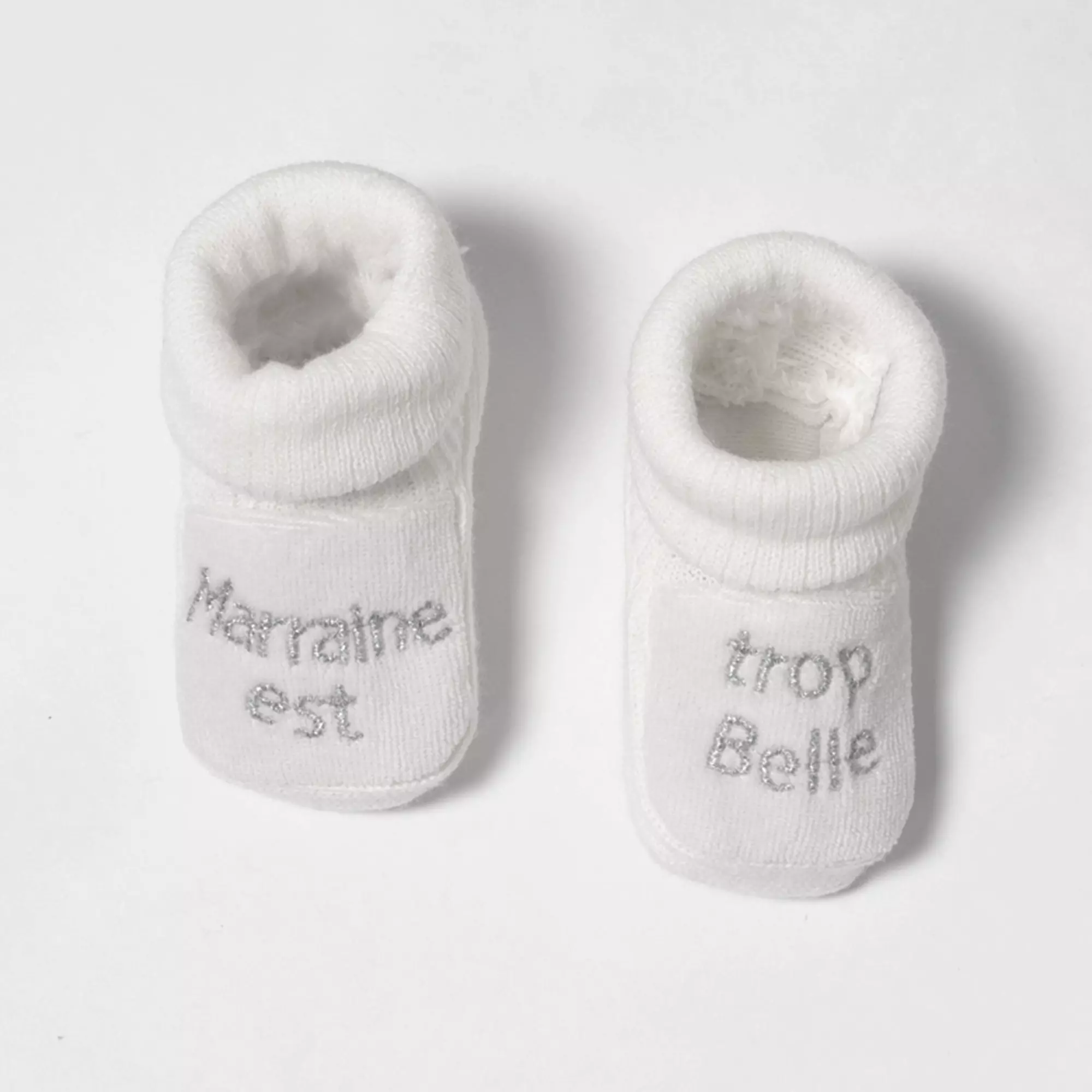 Paire De Chaussons Bebe Marraine Annonce Grossesse Paire De Chaussons Bebe Marraine Annonce Grossesse