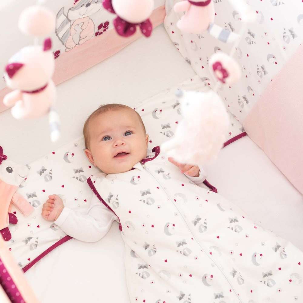 Tour De Lit Bebe Fille Kipic Olga 60x1 Et 70x140 Cm