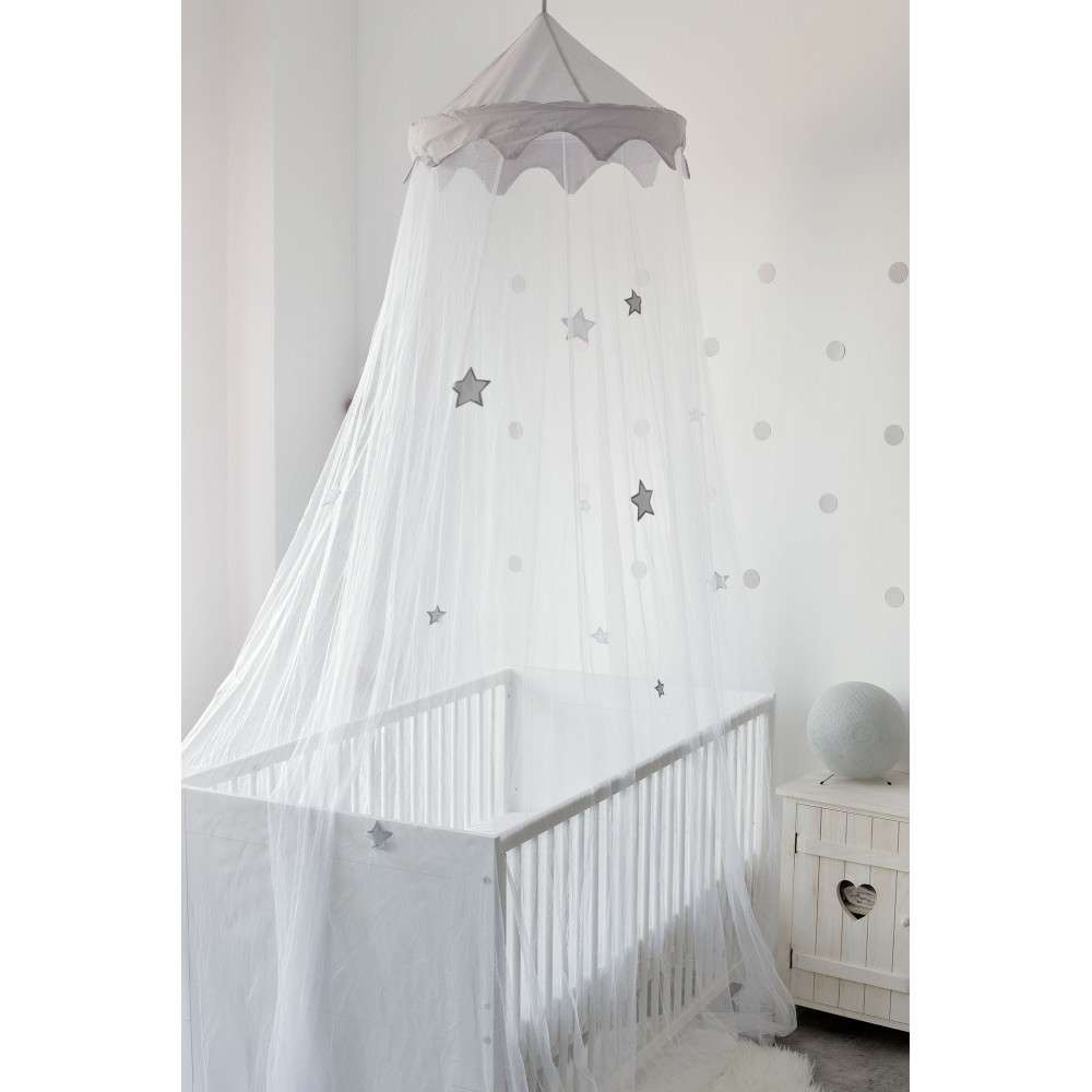Ciel De Lit Bebe Etoiles Grises Ciel De Lit Bebe Etoiles Grises