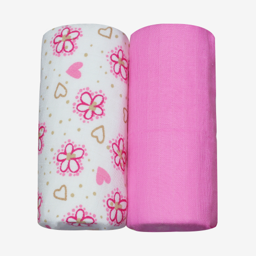 2 Langes Bebe Fille Lou 100 Mousseline De Coton 2 Langes Bebe Fille Lou 100 Mousseline De Coton