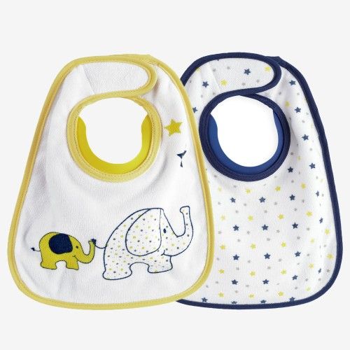 Bib Up The Bib With Silicone Collar Birth Size Set Of 2