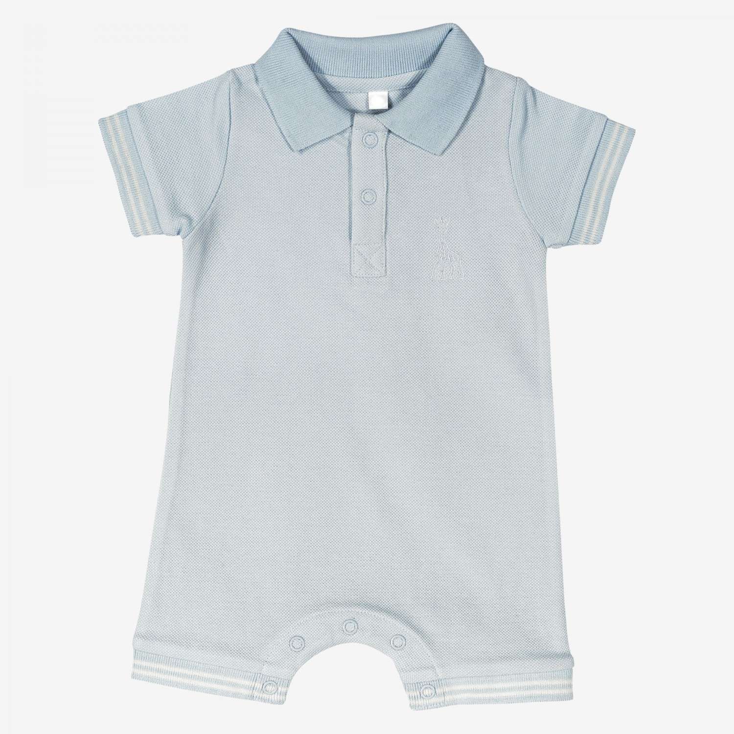 Combishort Bebe Maille Pique Garcon 100 Coton