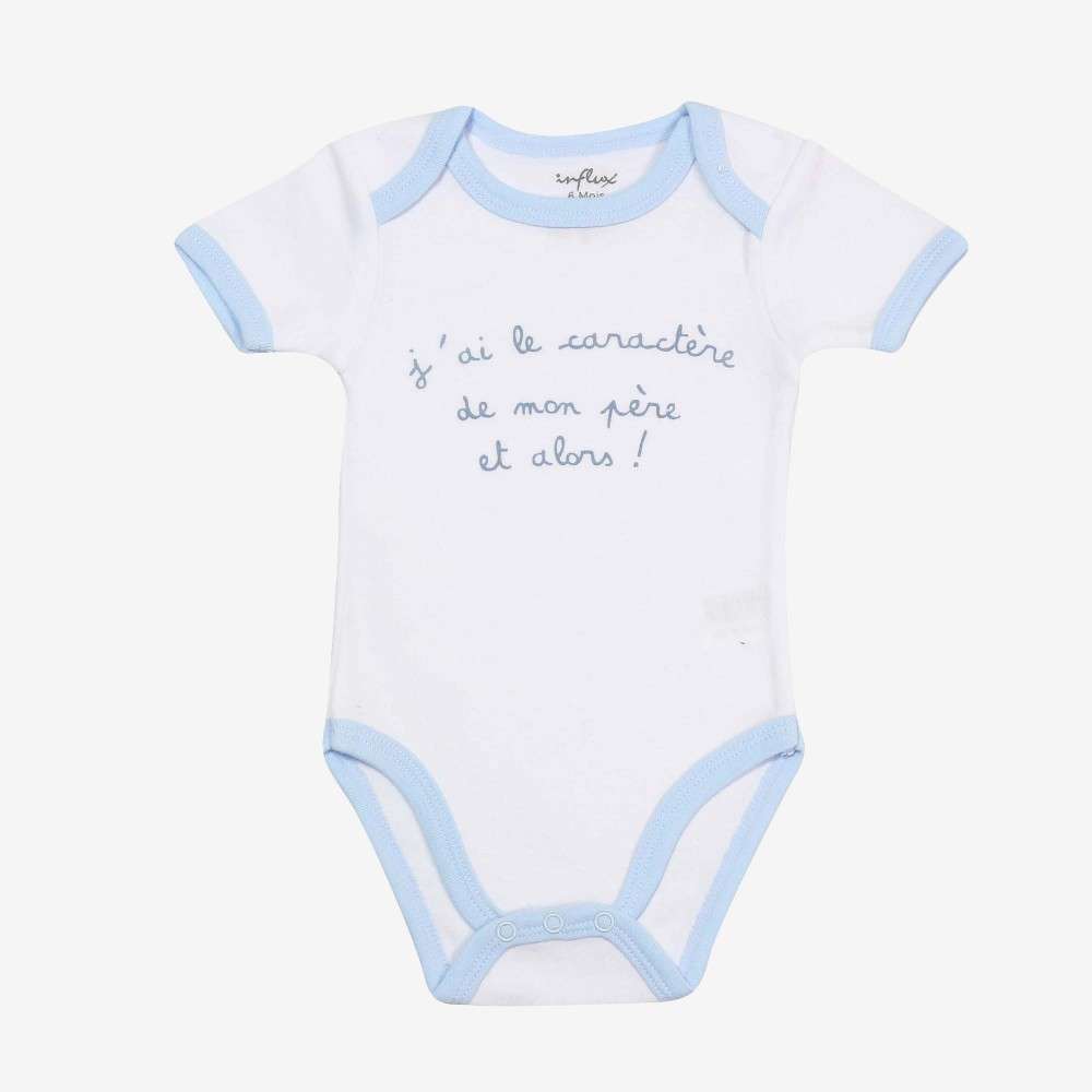 100 Cotton Baby Bodysuit Sale J Ai Le Caractere De Mon Pere Et Alors