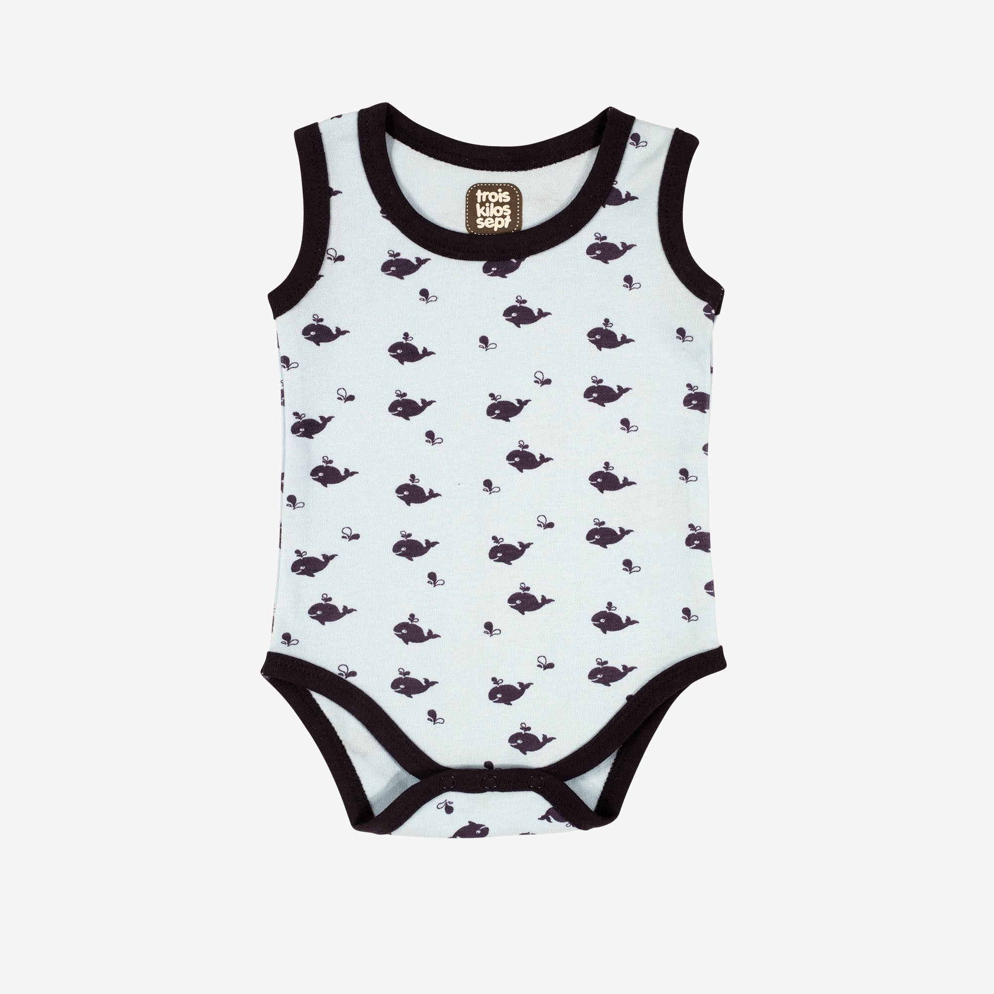 Body sans manche bleu océan pas cher Vêtements pour bébé Kinousses