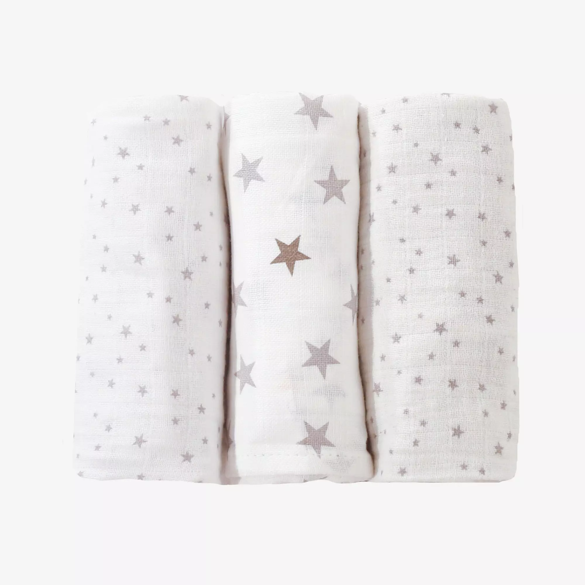 Langes Bebe Oeko Tex Motif Etoiles 100 Mousseline De Coton