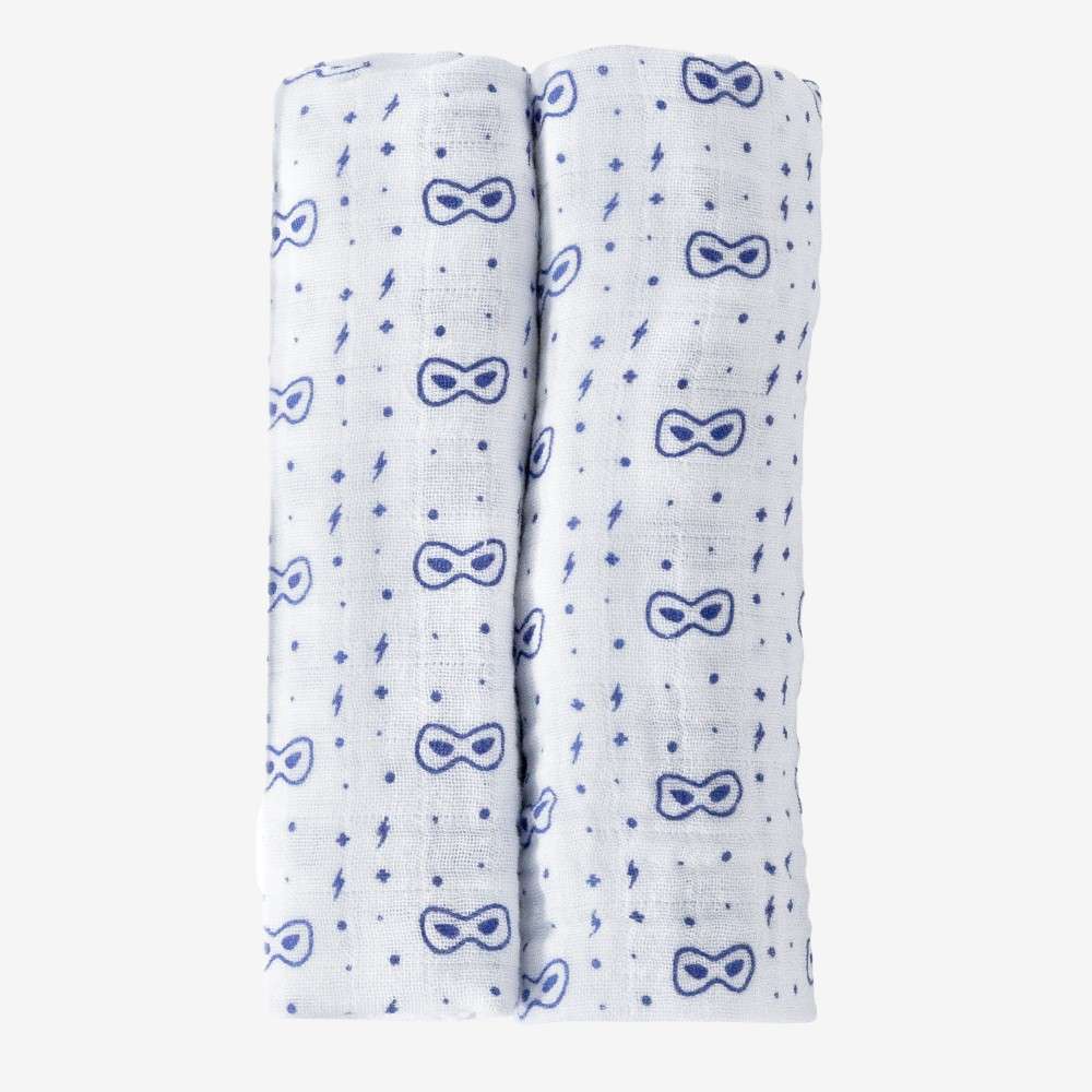 2 Maxi Langes Bebe Oeko Tex Heros 115x115 Cm Livraison 48h