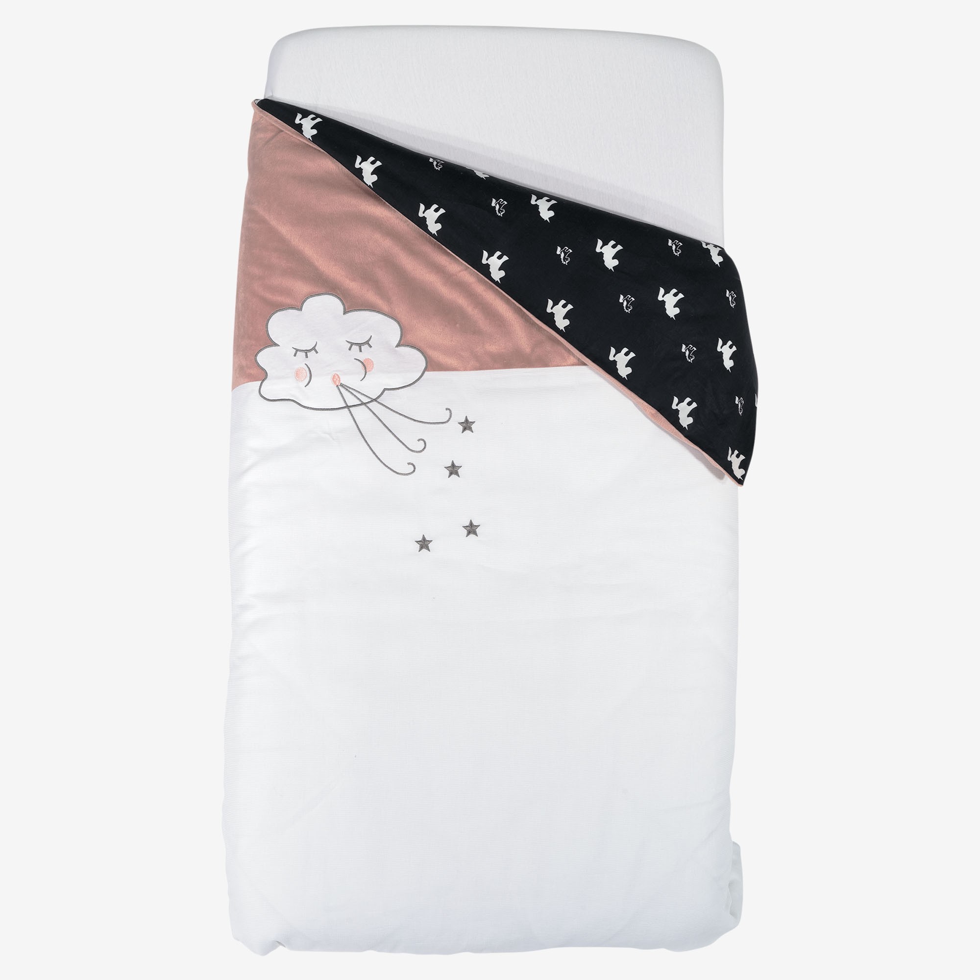 Housse De Couette Rose Et Bleu Theme Licorne De Qualite Kinousses