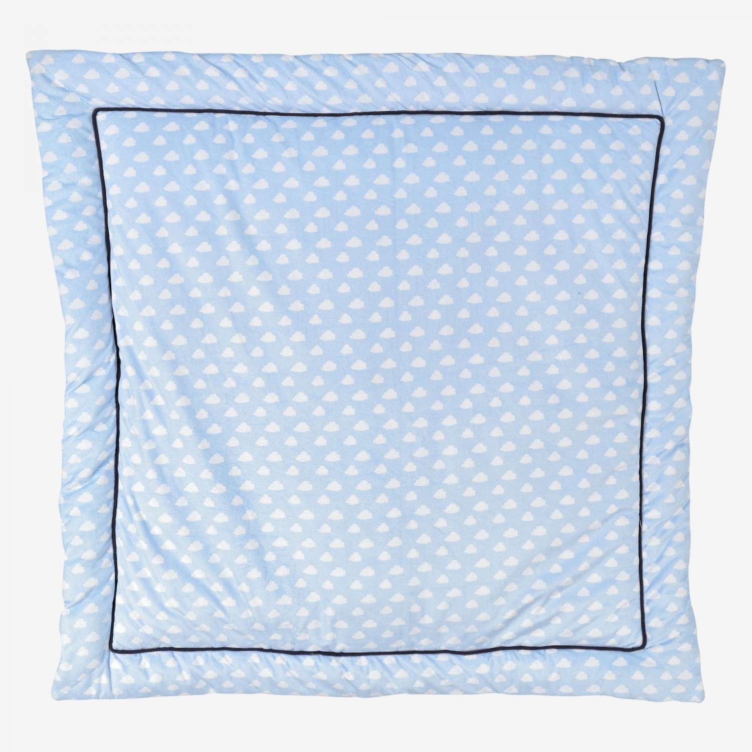Tapis De Parc Bebe 100x100 Cm Bleu Et Blanc En Velours Doux Tapis De Parc Bebe 100x100 Cm Bleu Et Blanc En Velours Doux