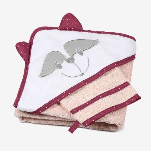 Cape De Bain Bebe Fille Kipic Olga 70x70 Cm Cape De Bain Bebe Fille Kipic Olga 70x70 Cm