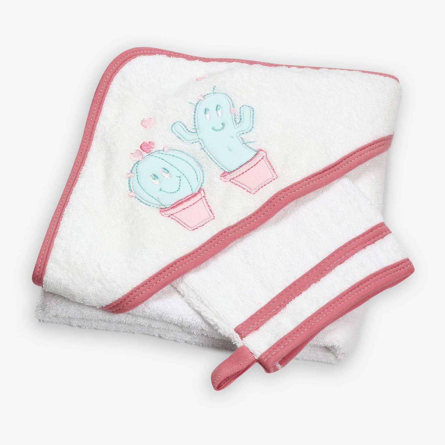 Sortie De Bain Bebe Fille Cactus Amoureux
