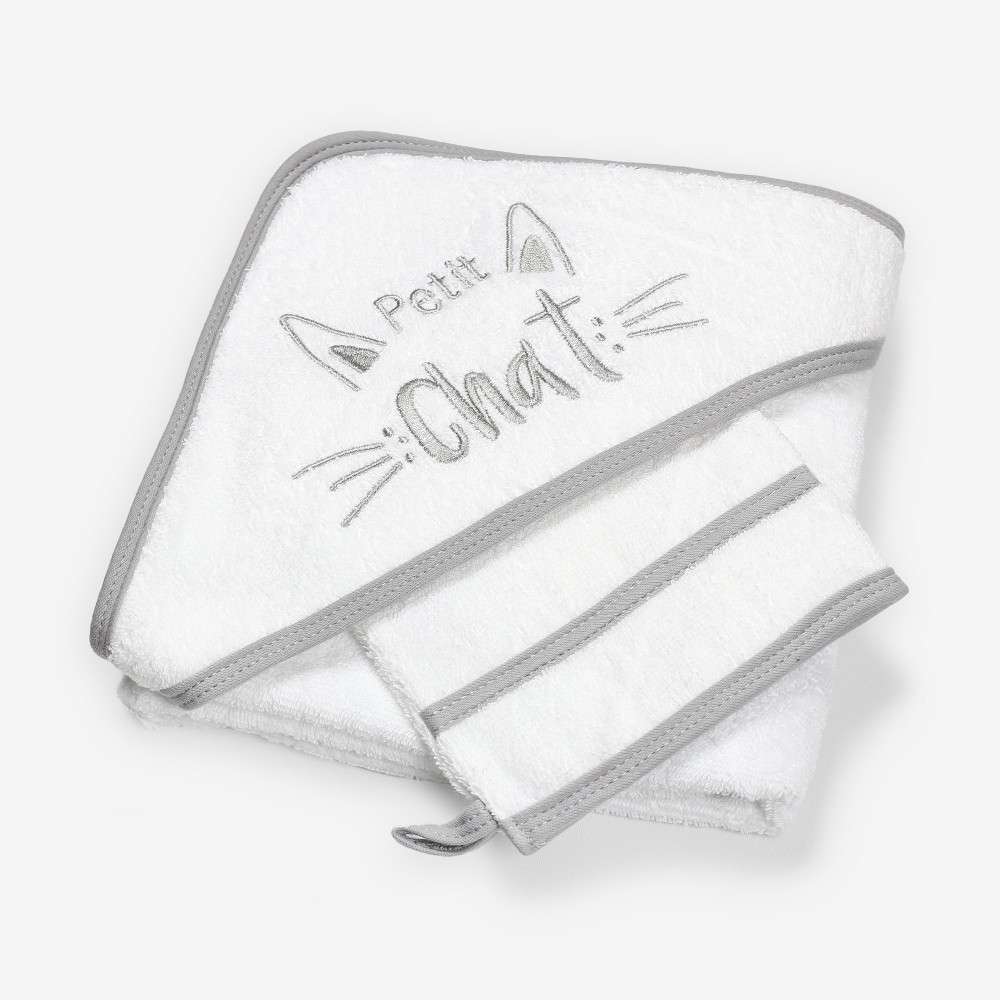 Serviette De Bain Bebe Petit Chat Cape De Bain Bebe Ultra Douce