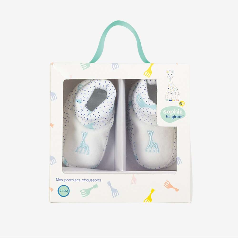Coffret Sophie La Girafe Collection Capsule Garcon Chaussons Bebe
