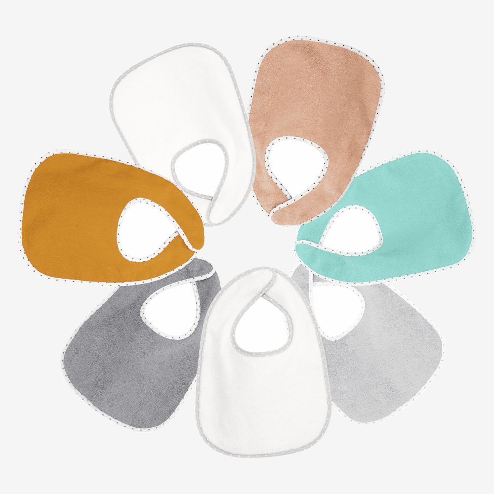 7 Bavoirs Bebe Multicolore Bavoirs Bebe Plastifie Impermeable 7 Bavoirs Bebe Multicolore Bavoirs Bebe Plastifie Impermeable