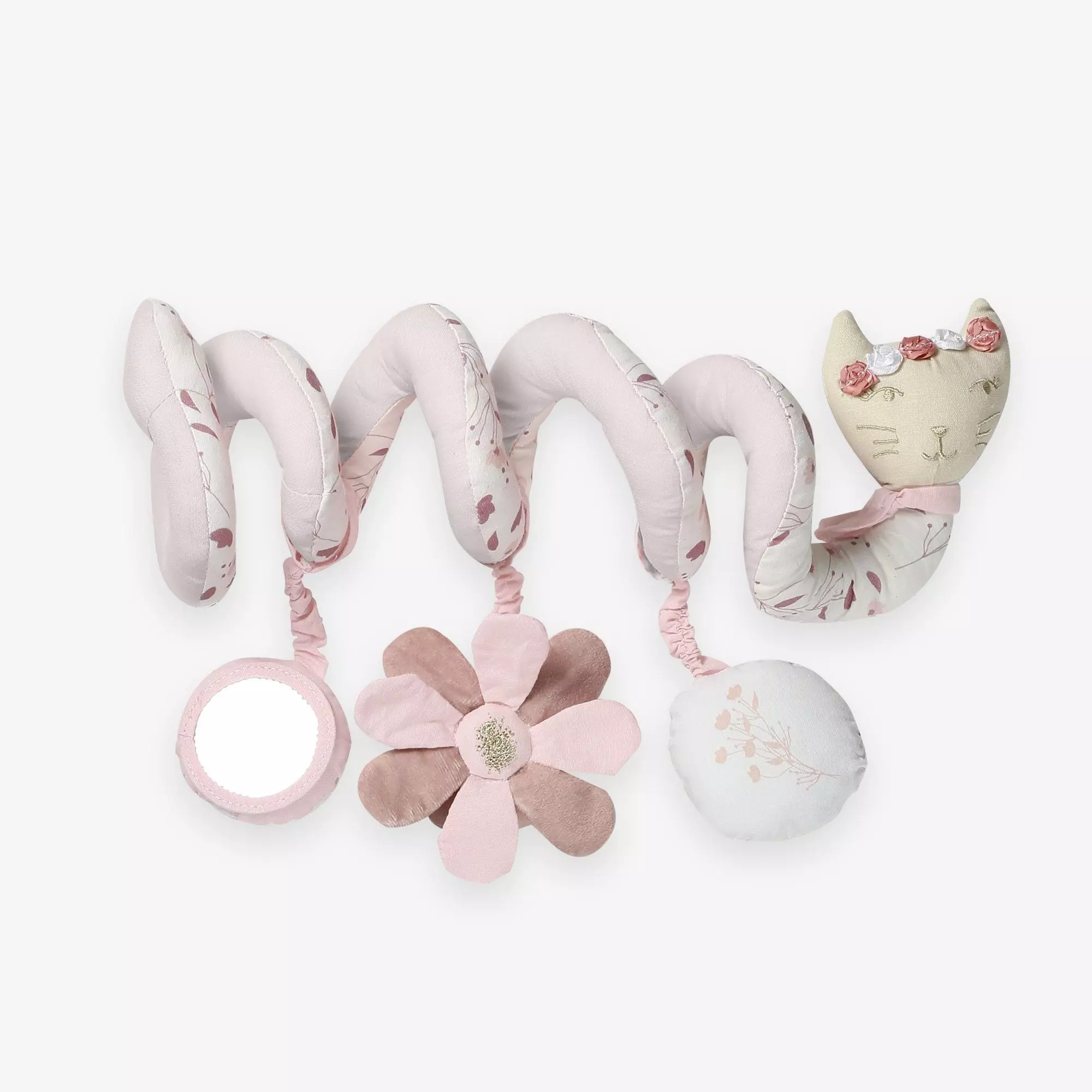 Spirale D Activites Fille Rose Lili Jouet D Eveil En Coton Bio