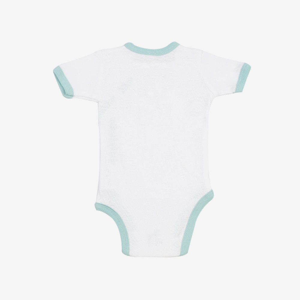 2 Baby Short Sleeve Bodysuit Perfect Baby Short Sleeved Cross Bodysuit