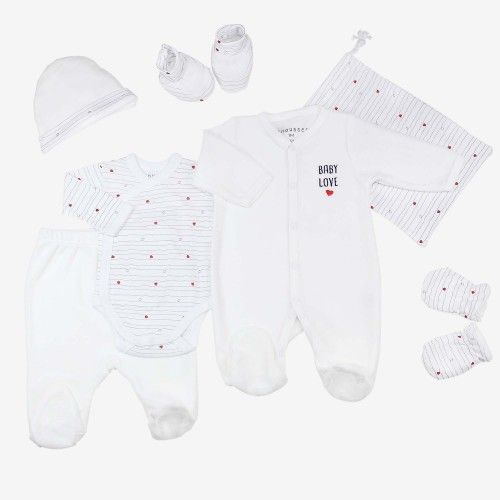 Kinousses Pyjama Naissance Petites étoiles 1 m Dors Bien Blanc 1 Mois Mixte bébé