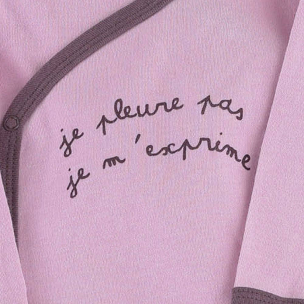 Pack of 2 baby girl longsleeves bodysuits Kinousses Kinousses