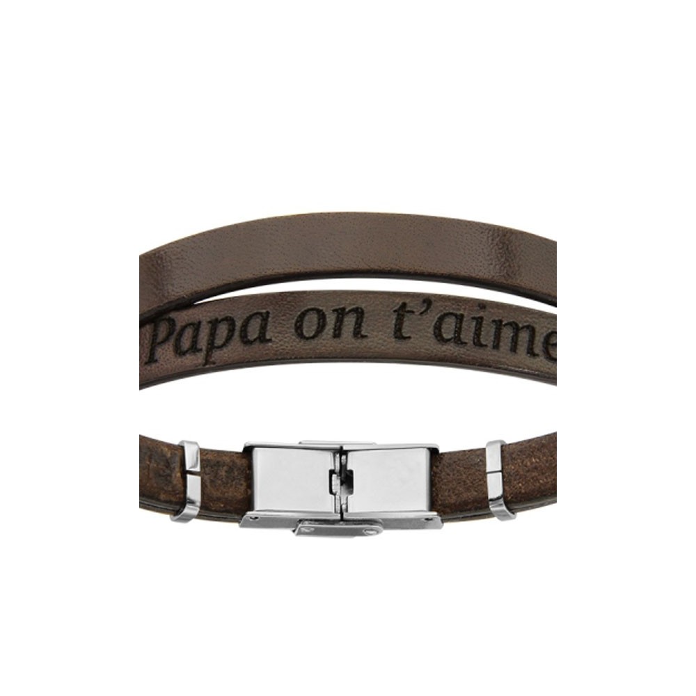 dad leather bracelet