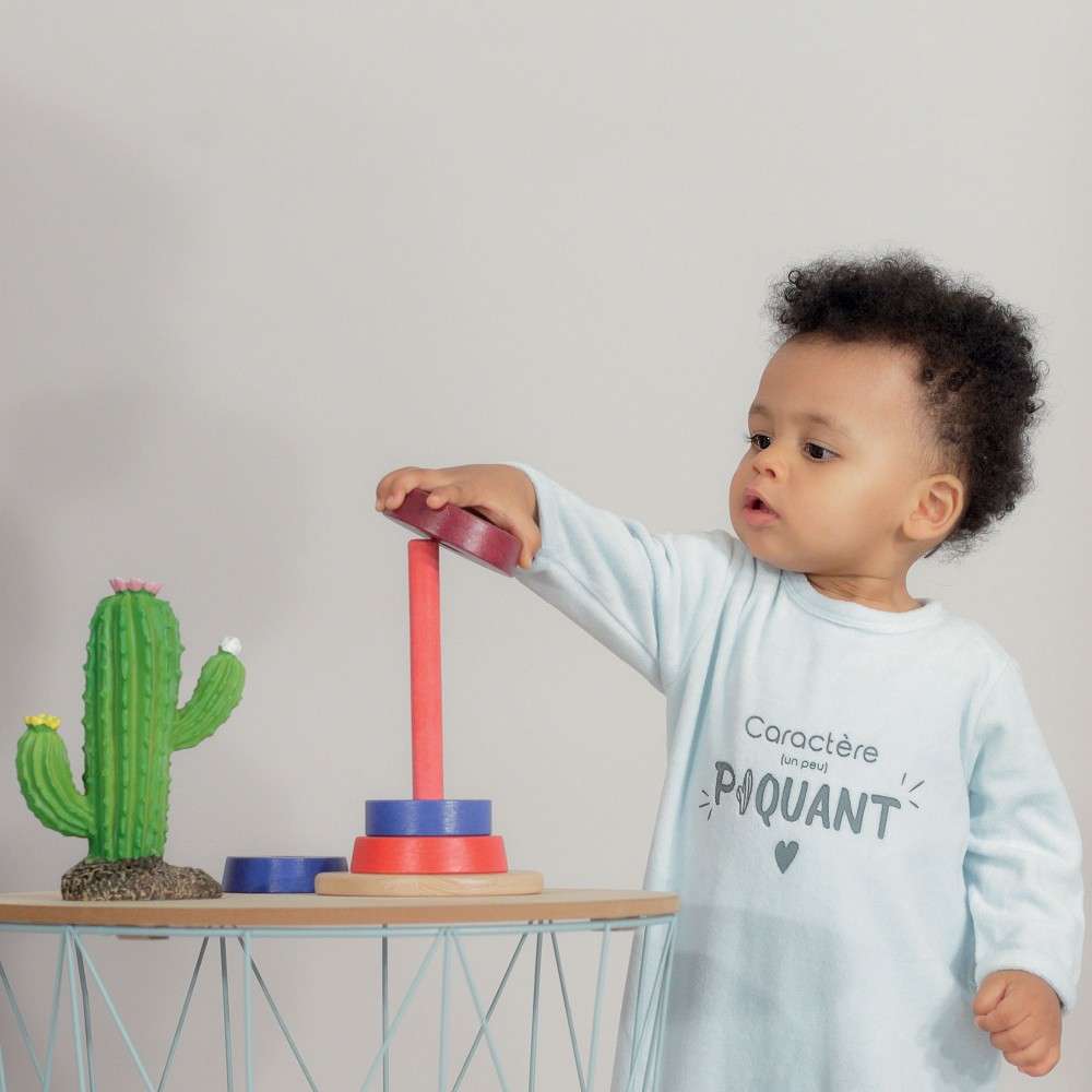 Pyjama Bebe Pas Cher En Velours Vert D Eau 6 23 Mois