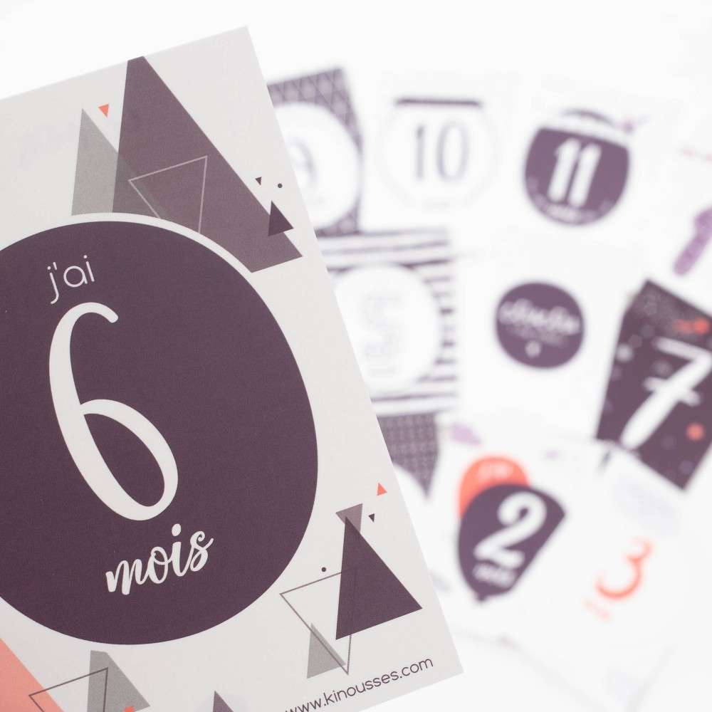 13 Cartes Etapes Bebe 12 Premiers Mois 1 Naissance