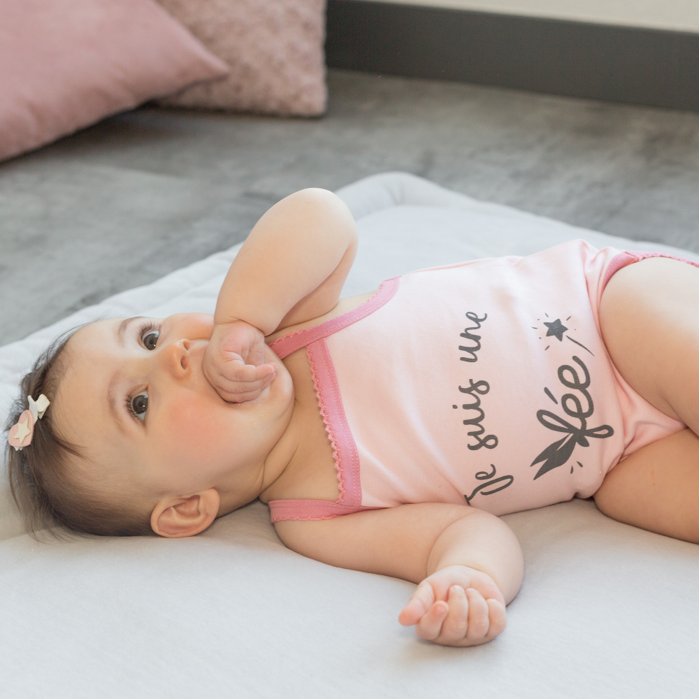 Body Pour Fille Ete Rose Et Bleu Vetement Pour Bebe Kinousses