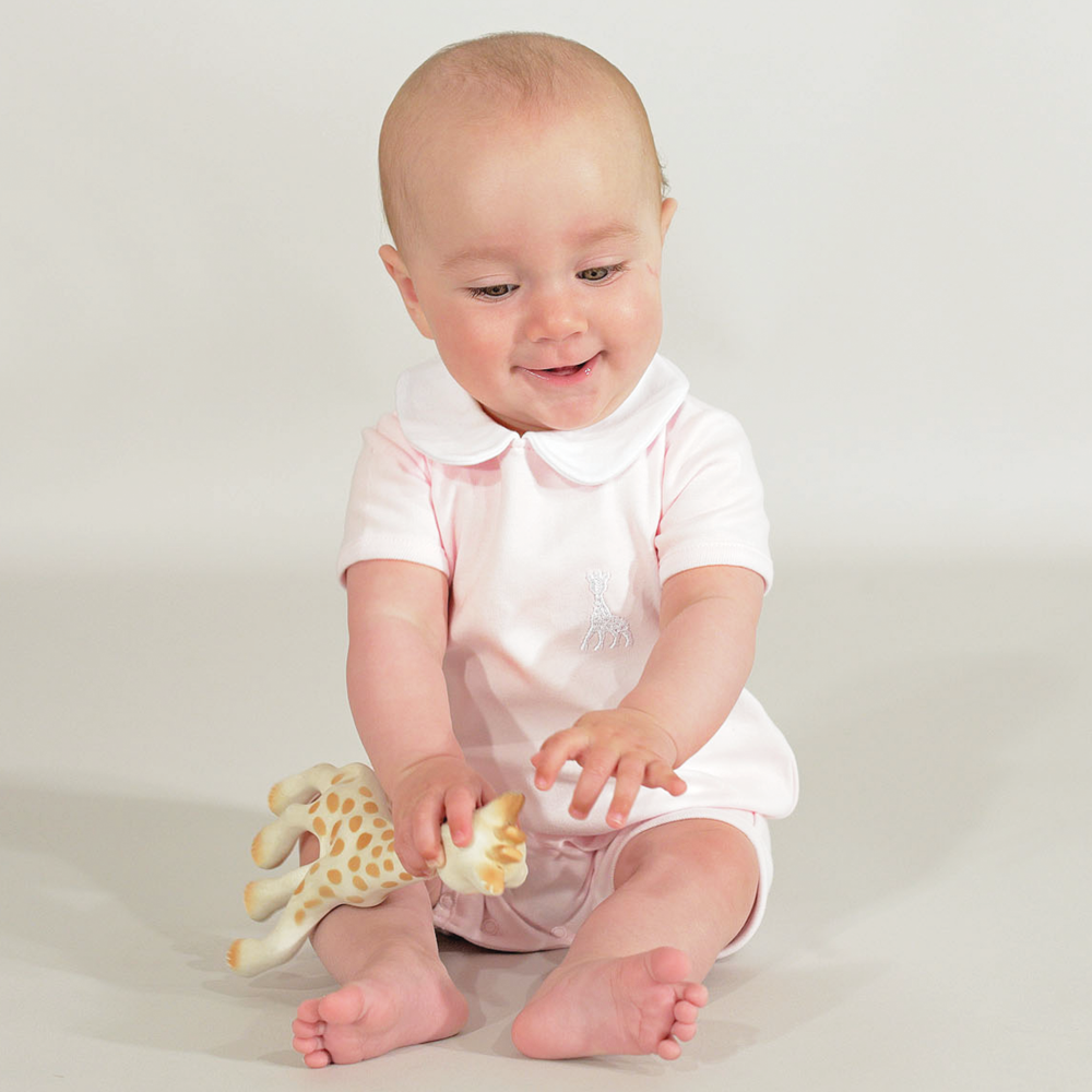 Combishort Bebe Fille En Coton