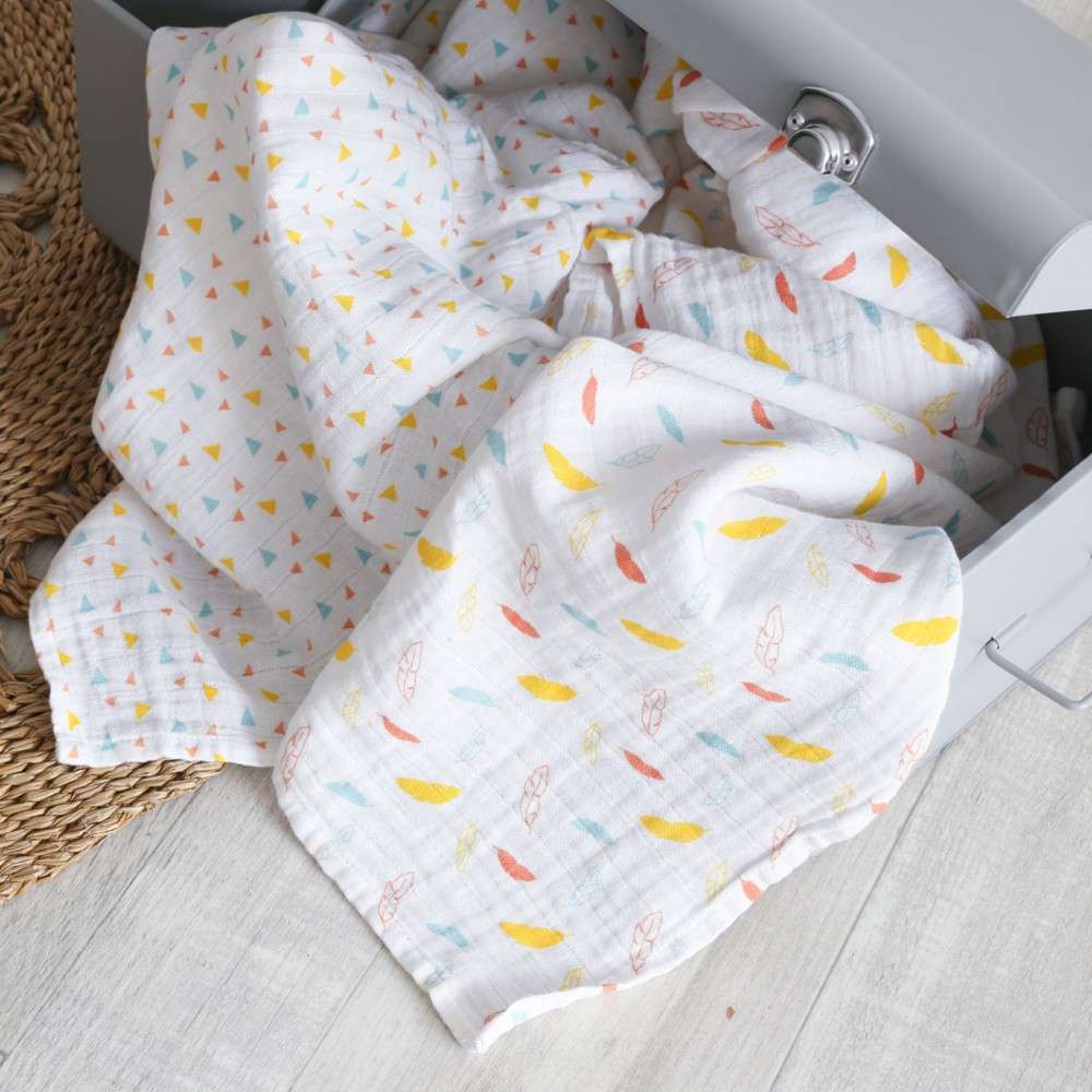 Grand Lange Bebe Format 115x115 Cm 100 Coton Grand Lange Bebe Format 115x115 Cm 100 Coton