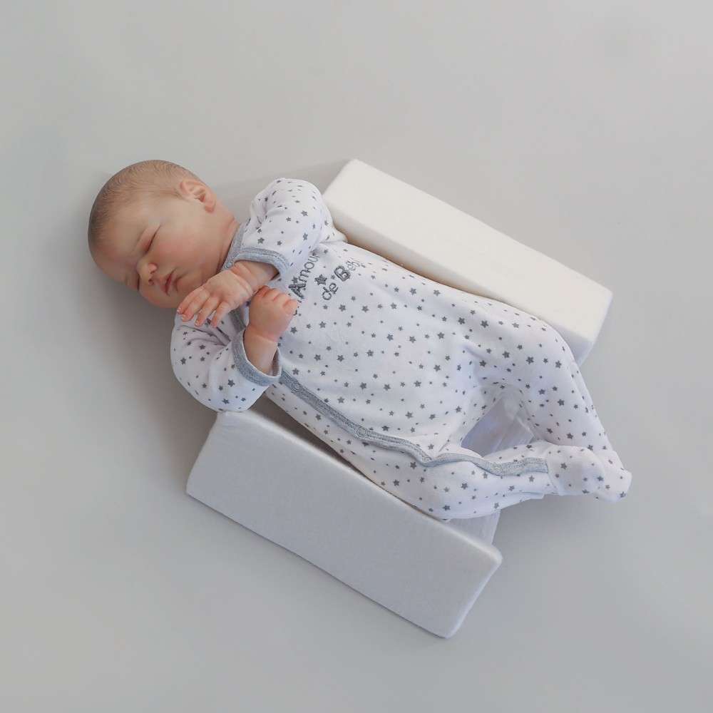 Cale Bebe Blanc En Mousse Confortable Et Moelleux Ajustable Cale Bebe Blanc En Mousse Confortable Et Moelleux Ajustable