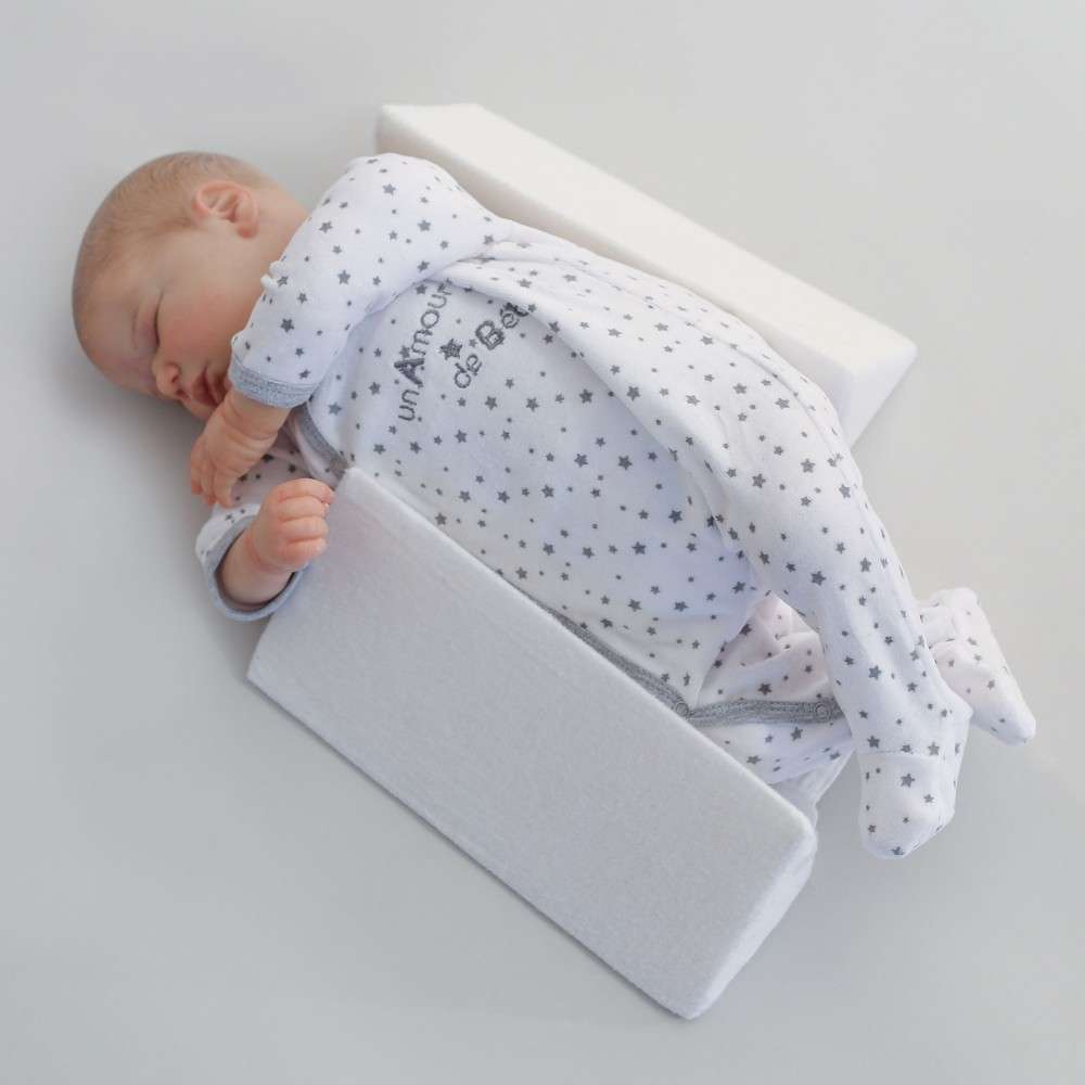 Cale Bebe Blanc En Mousse Confortable Et Moelleux Ajustable Cale Bebe Blanc En Mousse Confortable Et Moelleux Ajustable