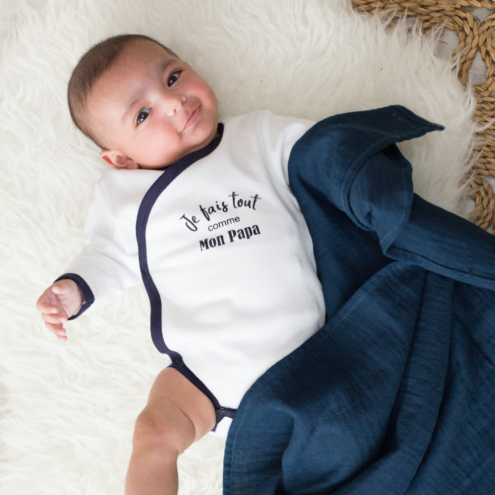 Langes Coton Bebe X3 Bleus Et Gris 70x70 Cm Langes Coton Bebe X3 Bleus Et Gris 70x70 Cm