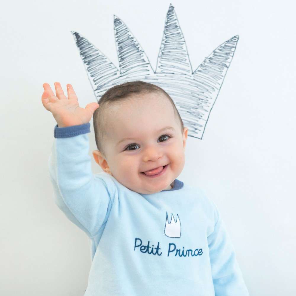 Pyjama Bebe Garcon Petit Prince Pyjama Velours Bebe Ouverture Dos