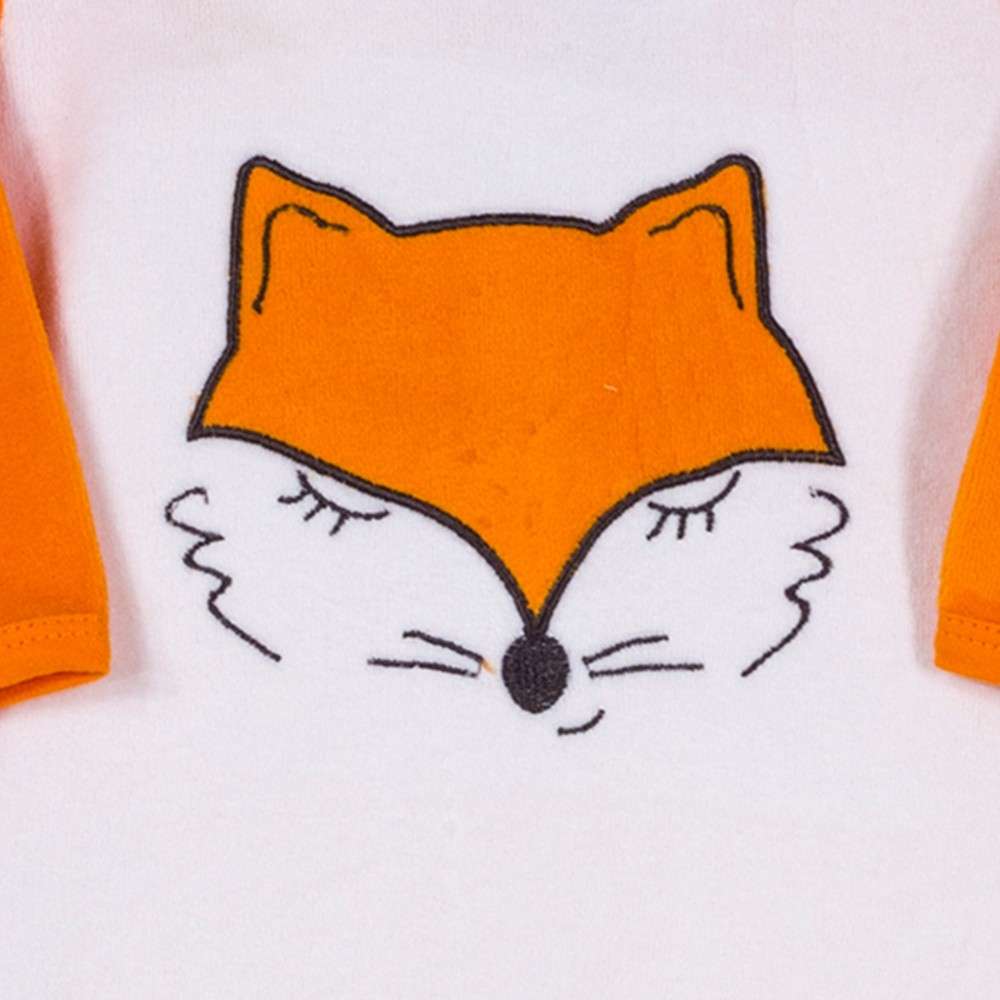 Baby Boy Velvet Pyjamas Fox Trois Kilos Sept